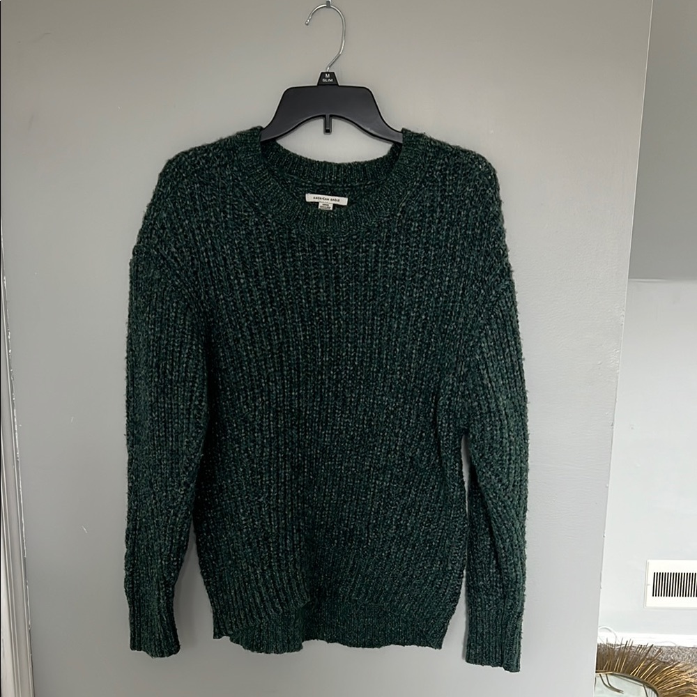 American Eagle Women's Green Sweater